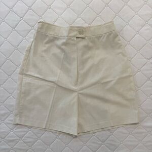 Women’s Vintage High waisted Tailored White Shorts